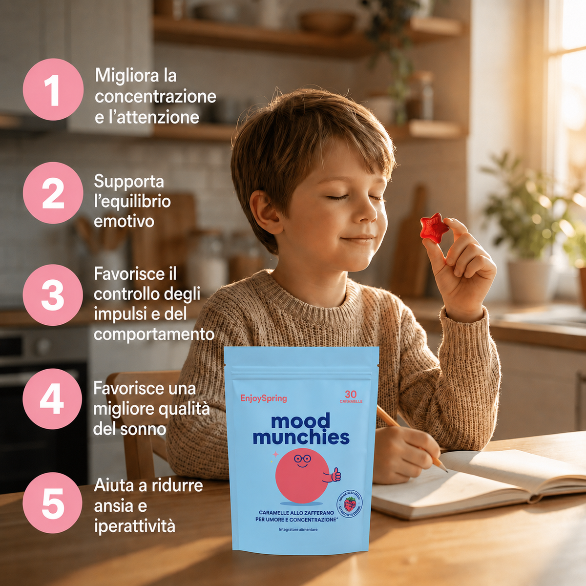 Caramelle allo zafferano per umore e concentrazione
